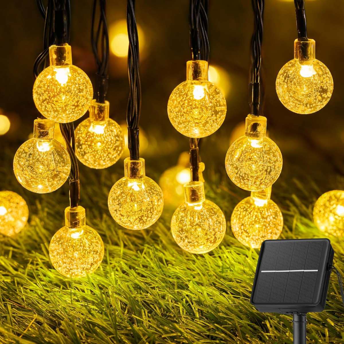 100LED Solar Fairy Lights Outdoor Waterproof 8 Modes Christmas Lights LED Firework Lamps for Garden Christmas Tree