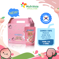 Chingu Café Peach Iced Tea 190ml  Bundle of 10 (1 Box)