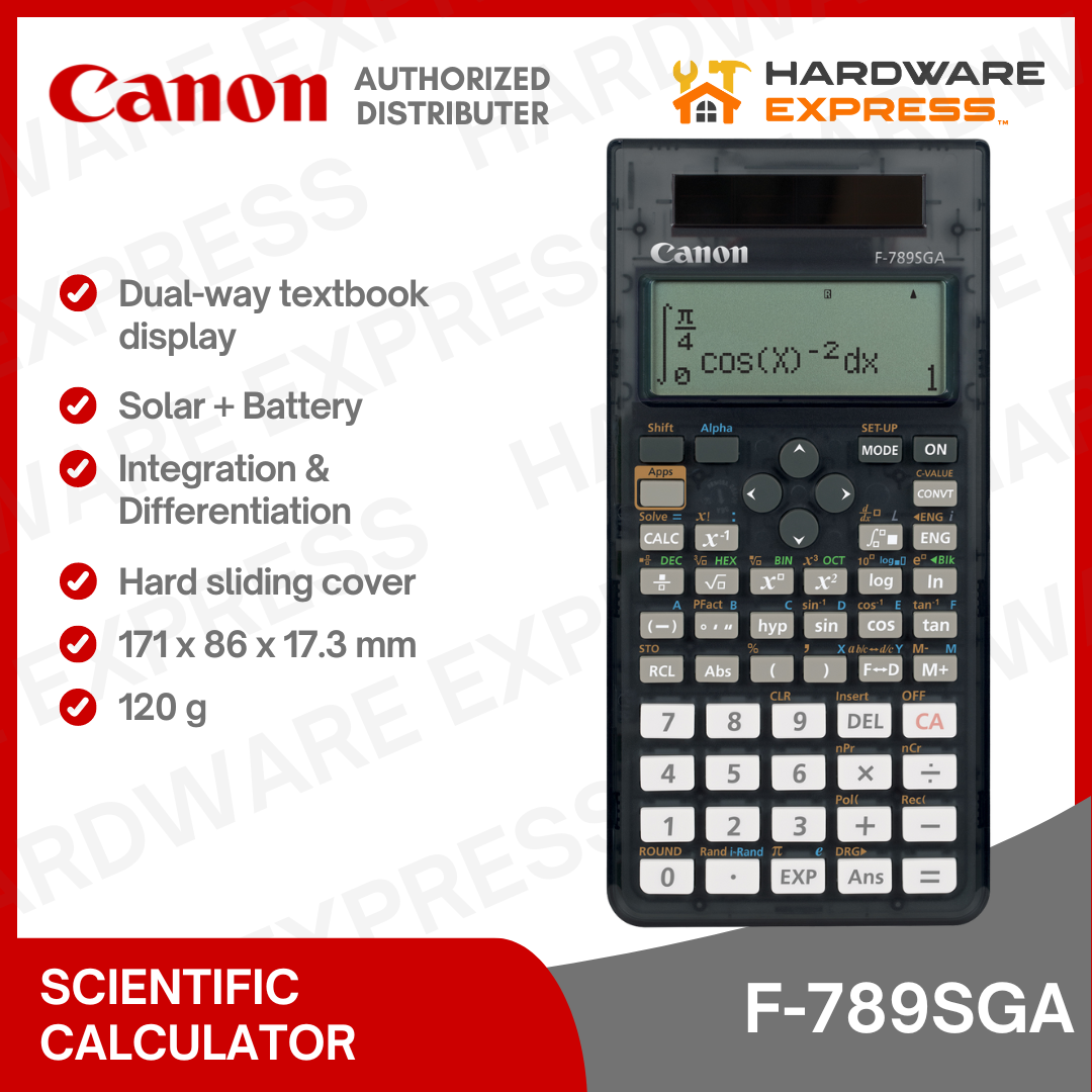 Canon F-789SGA F789SGA Scientific Calculator Dual-Way Textbook Display