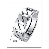 Velishy Jewelry Womens Twist Chain Ring - Non-Fading Finish Unique Minimalist Design With Adjustable Open Band