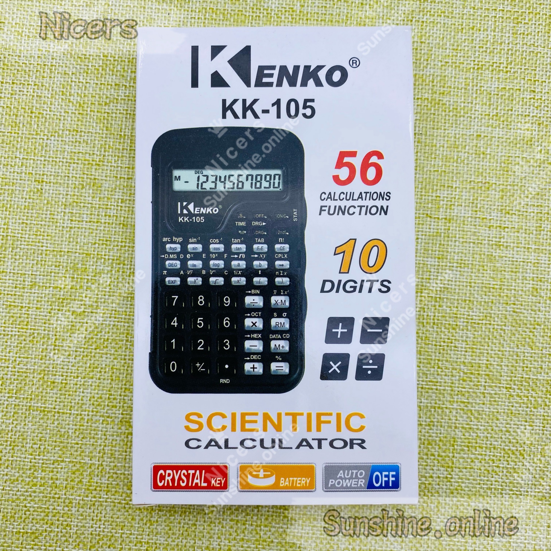Kenko KK-105 Scientific Calculator With Cover With Battery
