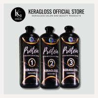 KERAGLOSS PROTEIN STRAIGHTENING BOND WITH ORGANIC OIL EXTRACT  - 1000ML (1set/3pcs.)