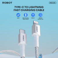 Robot 20W Fast Charging Data Cable Wire Charger Cable for Android Smartphone Iphone Apple 120cm - 1 Year Warranty