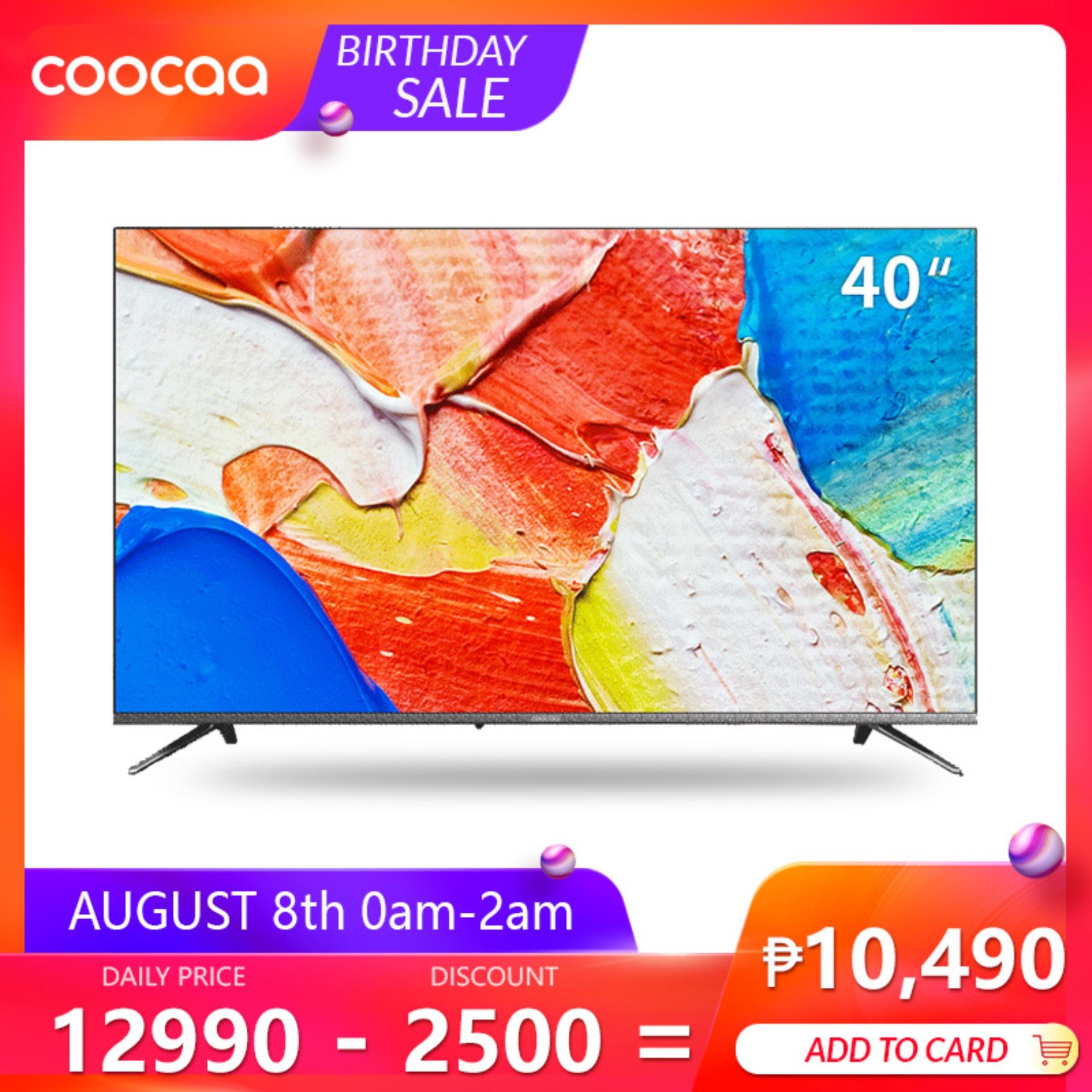 COOCAA 40 Inch Smart Netflix Built-In Frameless FHD  LED TV -Slim Wifi (Model 40S3N)