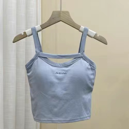 Outdoor camisole with chest pads Slimming tube top Sexy breast padded tank tops for women