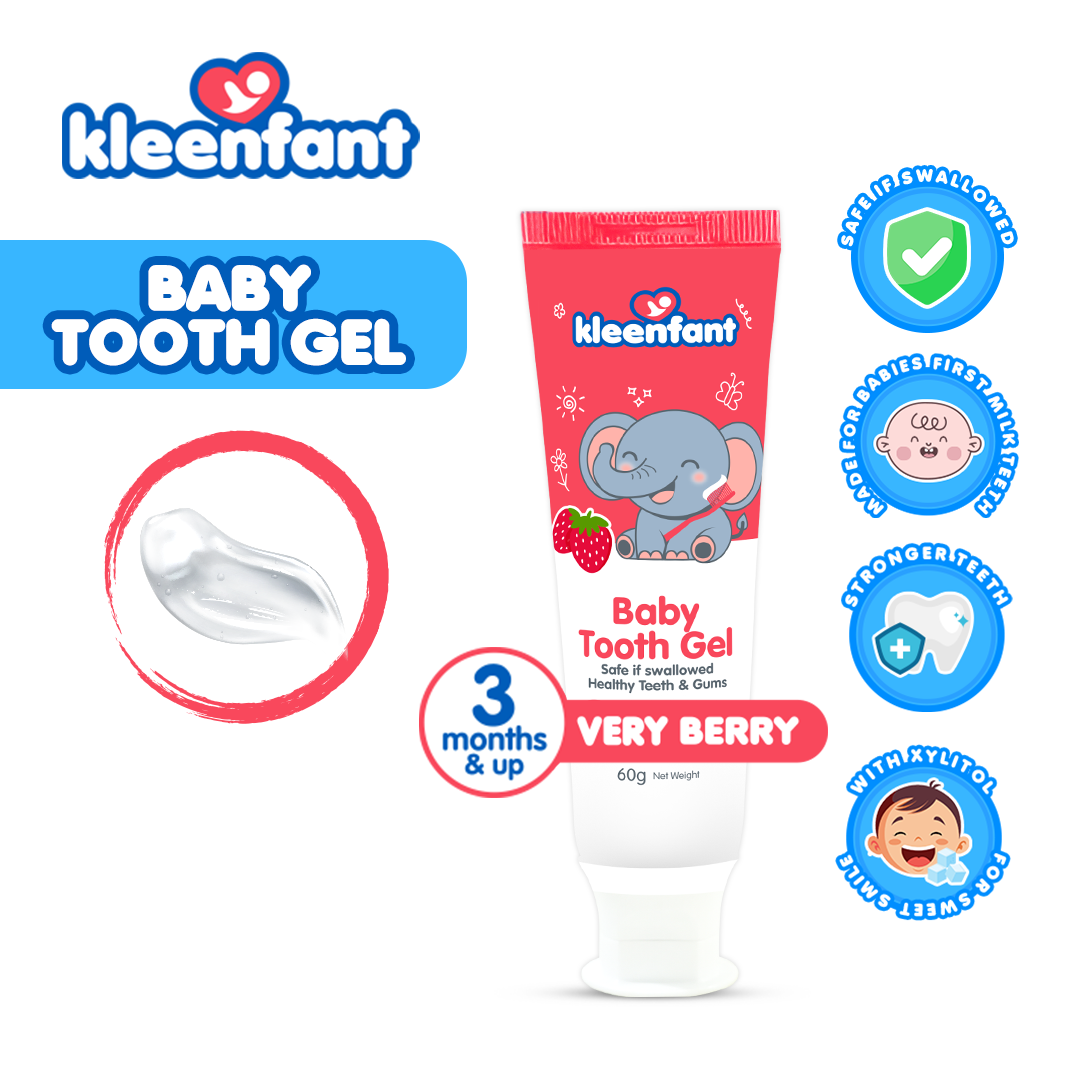 Babypal Kleenfant Baby & Kids Tooth Gel with Xylitol Oral Care Safe Gentle on Gums Tooth Paste