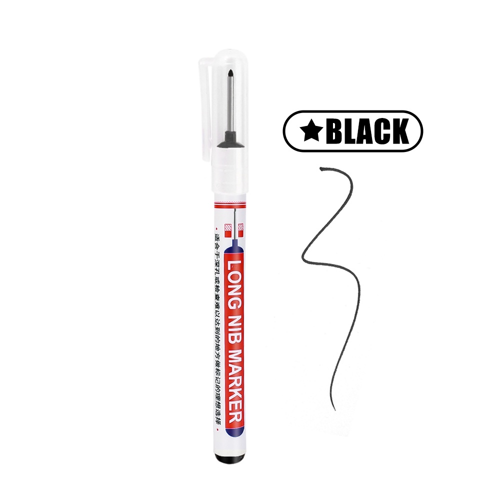 [MORLY] 20mm Long Tip Deep Hole Extension Marker Permanent White Black Red Acrylic Paint Pens Extra fine Tip Oil Based Paint Markers Quick Drying and Waterproof Marker Pen for Metal Rock Wood Fabric Plastic Canvas GlassMugs Painting