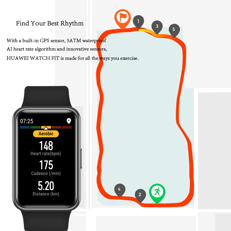 HUAWEI Watch Fit Smart Watch 10 Days Battery Life Quick Workout