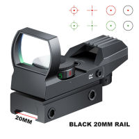 Tactical Scope Collimator Sight Red/Green Dot Reflex Sight Scope for 11mm/20mm Rail with Free Battery