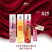 Sweet Night Affordable Bundle. Warm Vanilla Sweet Pea and Wild Vanilla Flower with 30ml Perfume
