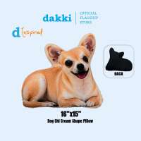 Dakki Puppy Shape Pillow | Soft & Huggable Puppy Cushion Pillow | Cute Dog Plush Throw Pillow for Bed Sofa & Kids Room