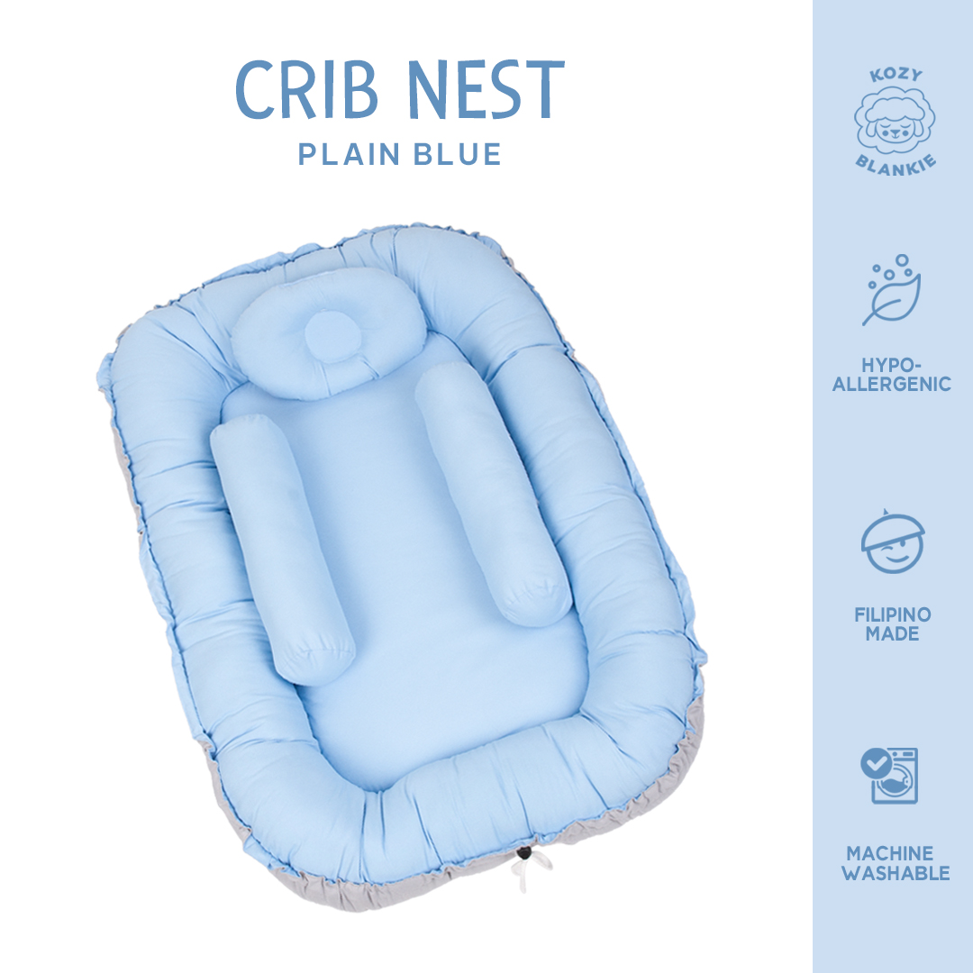 Kozy Blankie Baby Bed Crib Nest - Plain Colors Collection