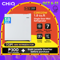 CHiQ 1.8 cu.ft Single Door Mini Refrigerator CSR02DB CSR02DW Mini Bar Energy Saving Low Noise Adjustable Temperature