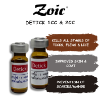 [ ZOIC PET MARKET ] Detick Red 1cc and 2cc Anti Tick and Fleas Prevents Scabies/Mange for Dogs and Cats