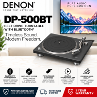 Denon DP-500BT Premium Bluetooth Vinyl Turntable | Fully Automatic | Built-in Phono EQ | Hi-Fi Record Player DP500BT
