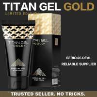 100% original Russian Titan Gel Gold Intimate Gel Sex Products for Adults Increased Male Potency Penis Enlargement Cream Big Dick Enhancer Men Enlarge Cream Time Delay Ejaculation Prevent Premature Long Lasting Stronger Harder Climax Orgasm 50ml