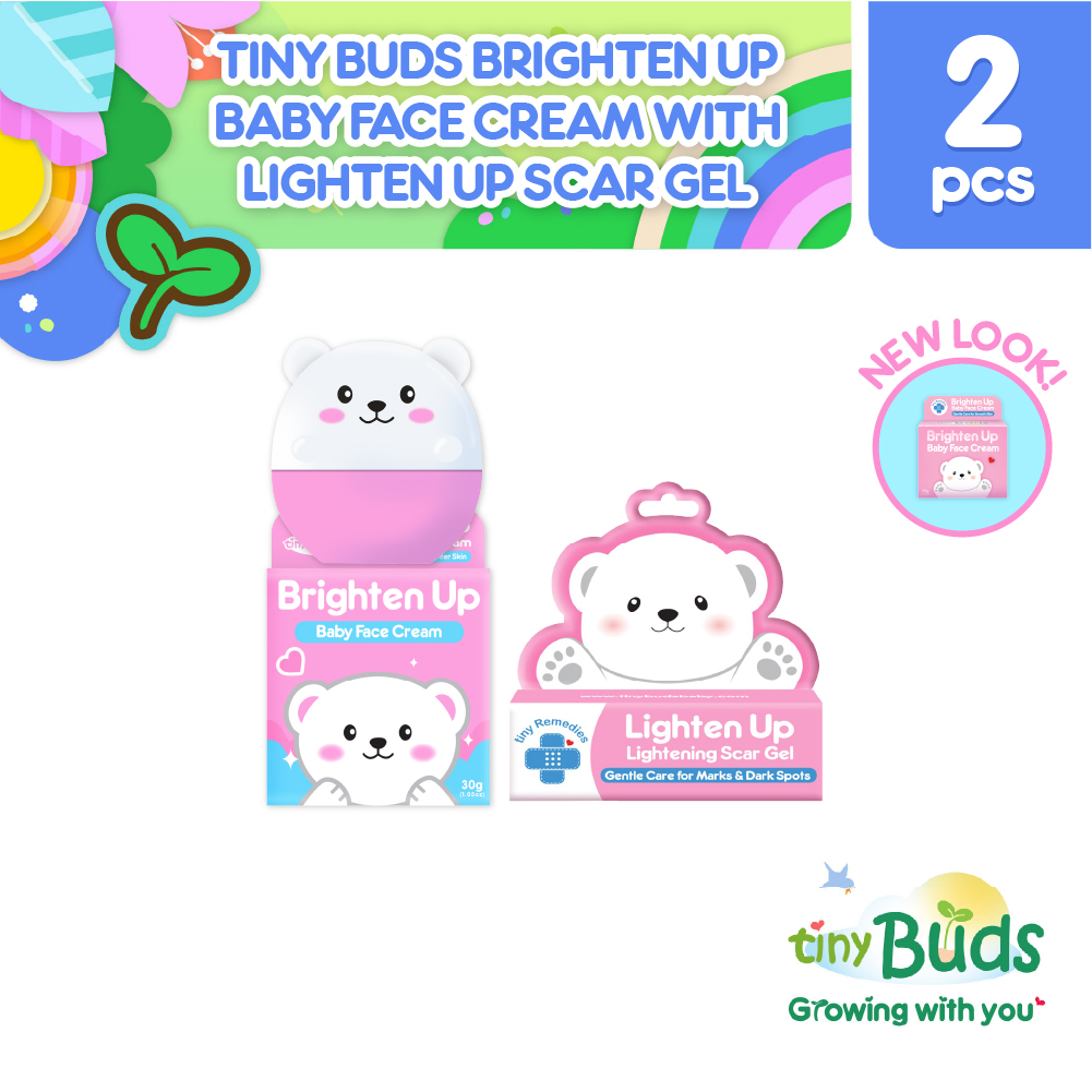 Tiny Buds Brighten Up Baby Face Cream with Lighten Up Baby Scar Gel