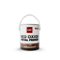 Lux 4L High-Quality Red Oxide Metal Primer with Iron Oxide Pigments for Rust Protection