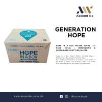 Hope in a Box Water 330ml 12-Pack Case Refreshing Sustainable Bottled Water Eco-Conscious Recyclable Environmentally-Friendly Social Impact by ascendrx