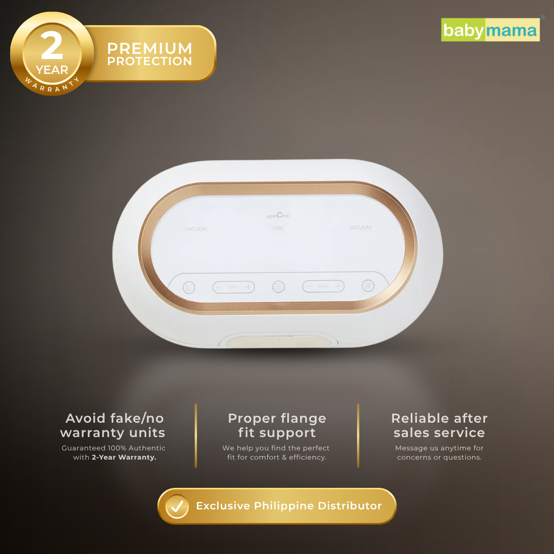 Spectra - Dual Compact Rechargeable Double Electric Breast Pump (2 years warranty) | Electric Breast Pump Handsfree Rechargeable Breastfeeding Essentials