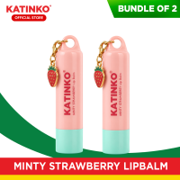 [NEW] KATINKO Minty Strawberry Lip Balm 3g l Coconut Oil, Shea Butter & Castor Oil l Moisturize Lips