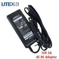 Lite-On 15V 3A Power Adapter AC/DC Charger / Laptop Device Adapter 100-240V input