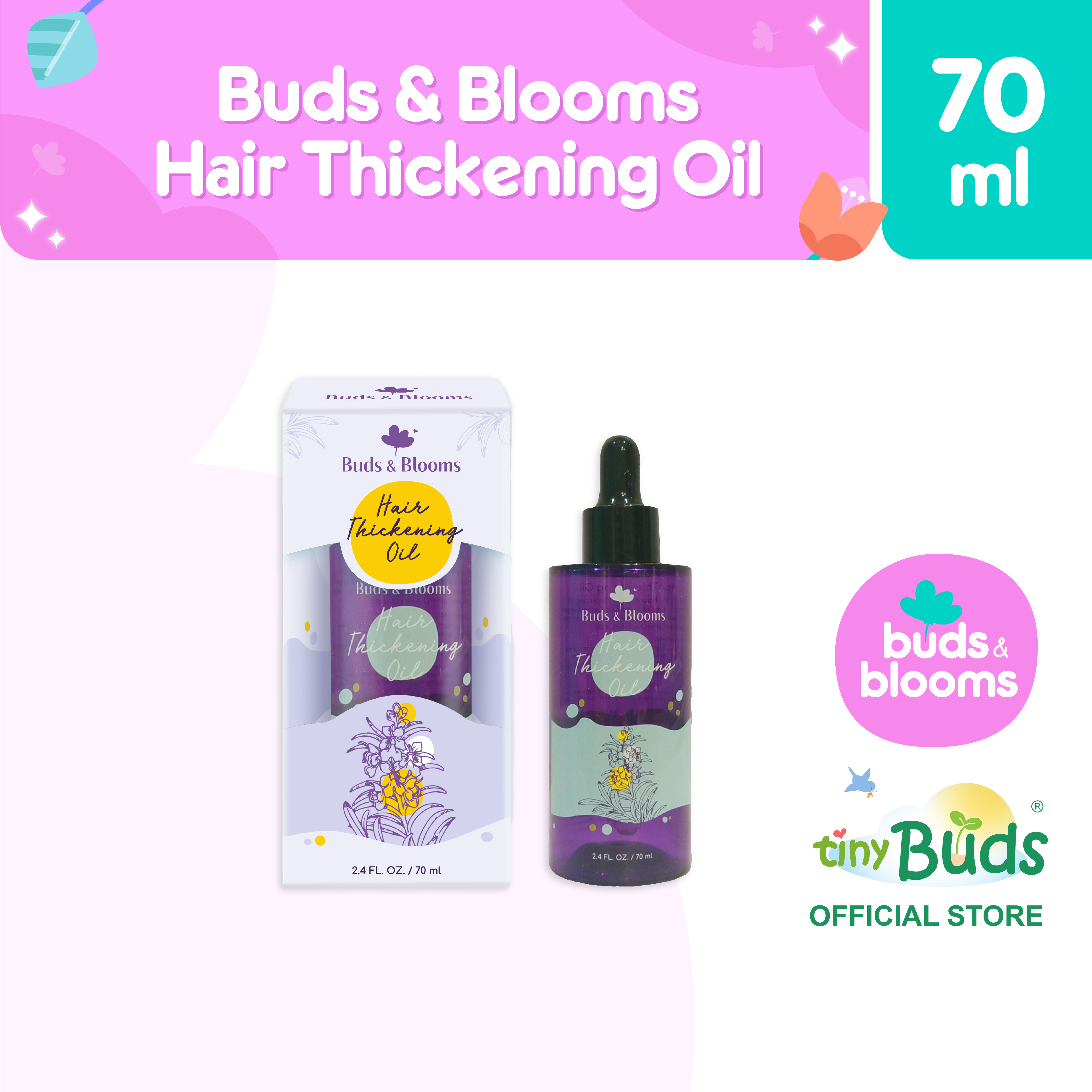 Buds and Blooms Hair Thickening Oil