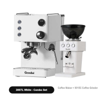 CRM3007L Professional Espresso Machine Stainless Steel Boiler Coffee Machine Visualization Pressure Gauge Small Commercial/Home One Click Open Italian Coffee Extraction Mode