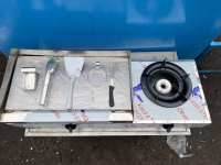 2in1 BURGER GRIDDLE with STOVE