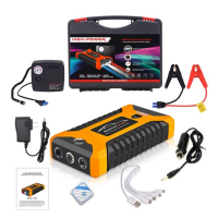 Car Jump Starter 99800mAh Portable 12V Car Battery Jump Starter Powerbank Emergency Power Bank Rechargable Battery Car Starter with Air Pump