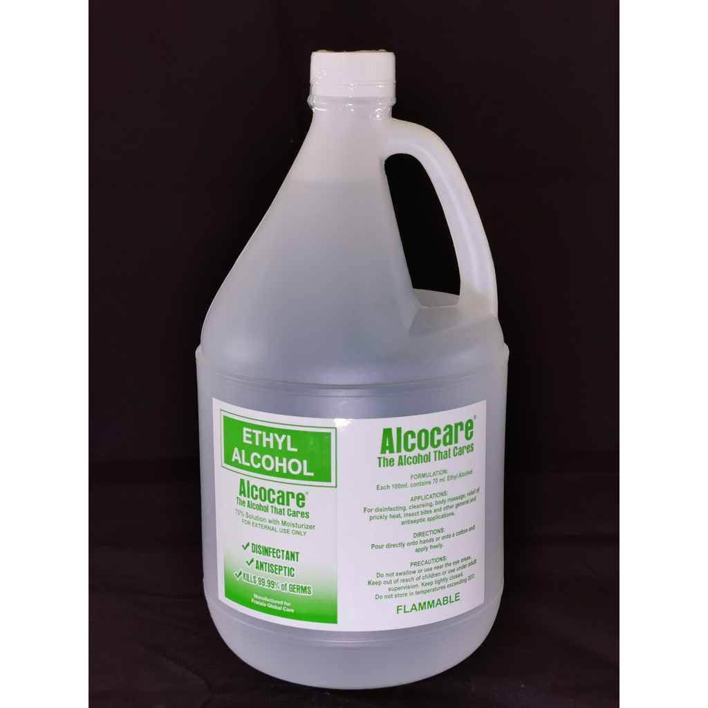 Alcocare 70 Ethyl Alcohol 1 GALLON SIZE how to disinfect after mice