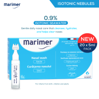 Marimer Isotonic Unidose (5ml x 20 nebules) | For babies children of all ages and adults