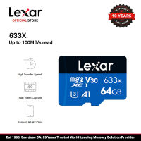 Lexar High Performance 633x 32GB/64GB microSDHC microSDXC UHS-I microSD Card - Blue - Card