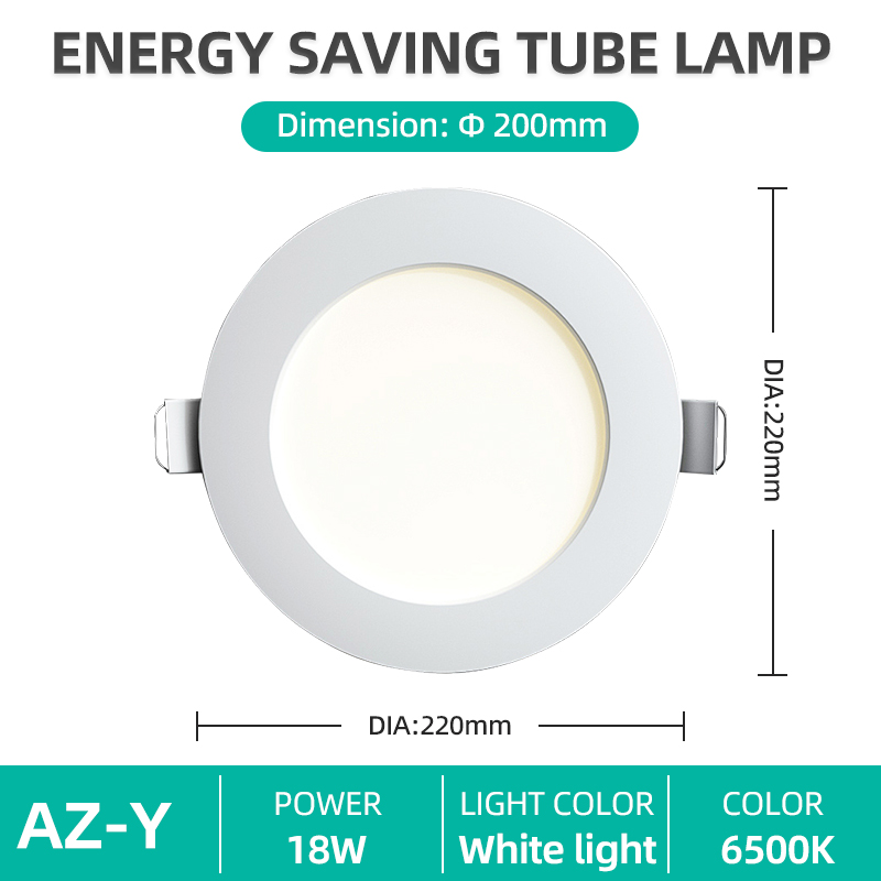 BLUESKY BUY 1 TAKE 1 Round LED Downlight Ultra Thin 2.5cm LED Ceiling Light Pin Light Panel Lights 220V 3W/6W/12W/18W For Office Salon Grocery Store Warehouse Commercial Indoor Lighting