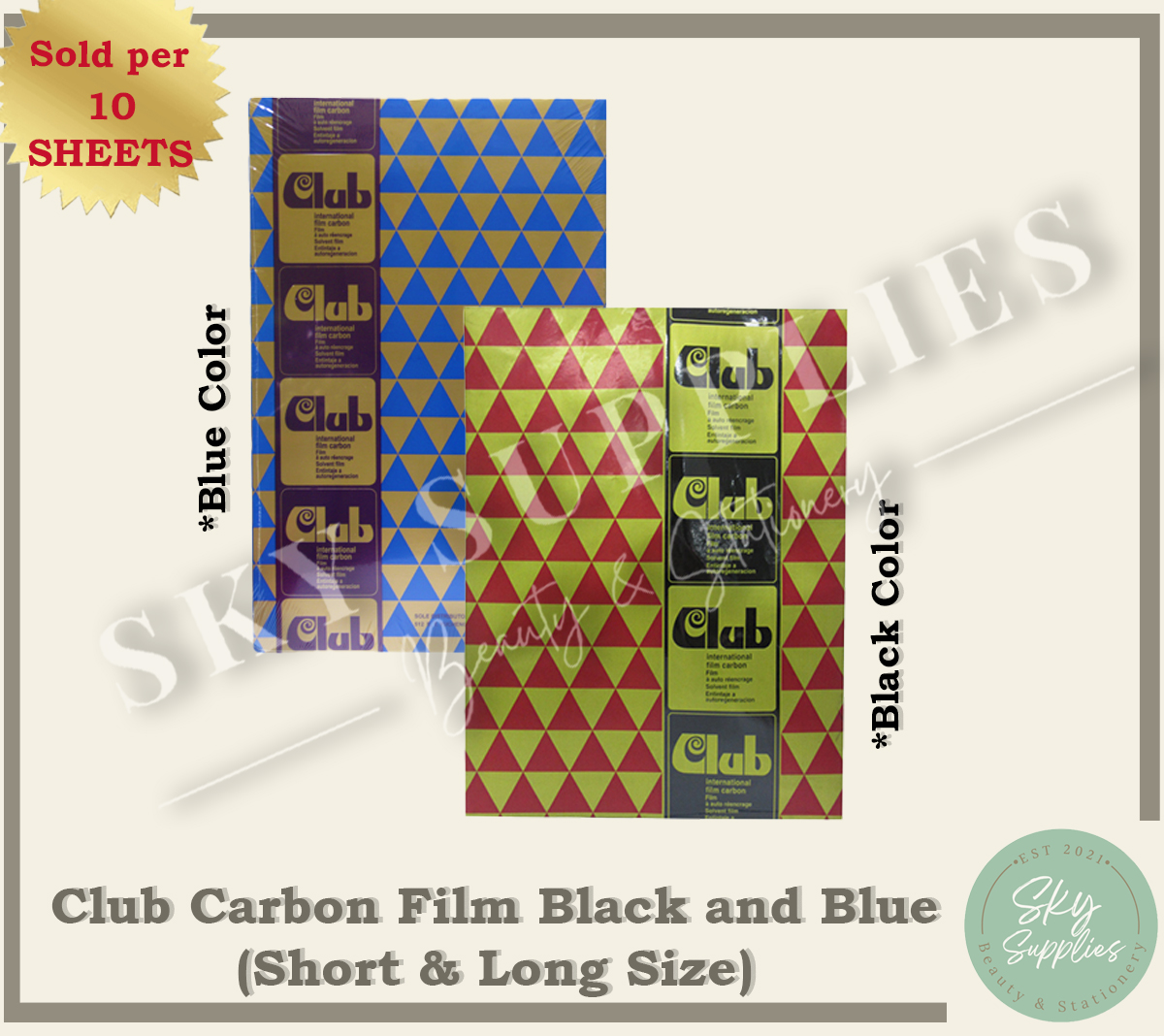 Club Carbon Film (Short & Long) pack of 10s