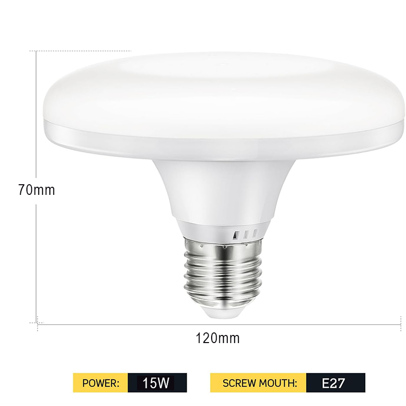 Powerlong PH UFO Flat Lamp Light LED Light E27 For Room Ceiling Bulb Light Led 12watts 15watts 20watts 30watts 40watts 50watts 70watt
