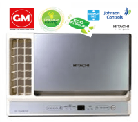 HITACHI 1.0HP RA-10HVQC FULL DC (COMPACT) INVERTER WINDOW TYPE AIRCON/ WIRELESS REMOTE CONTROL / EER(CSPF) 4.02 / FREE BRACKET