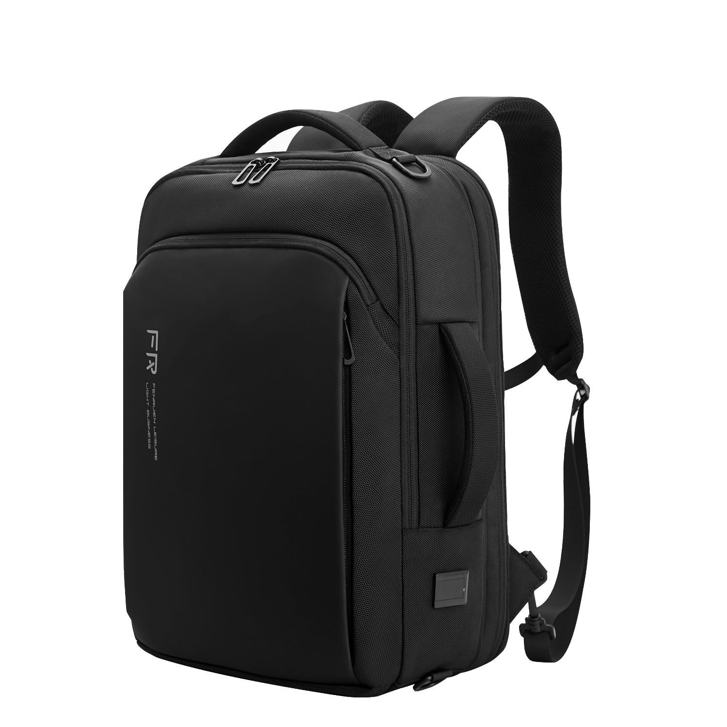 FENRUIEN New men's business commuting backpack with large capacity for business travel and multifunctional expansion