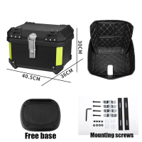 36L Top Box For Motorcycle With Base Plate Backrest Lining For Motorcycle Suitable All Models Motorcycle Accessories