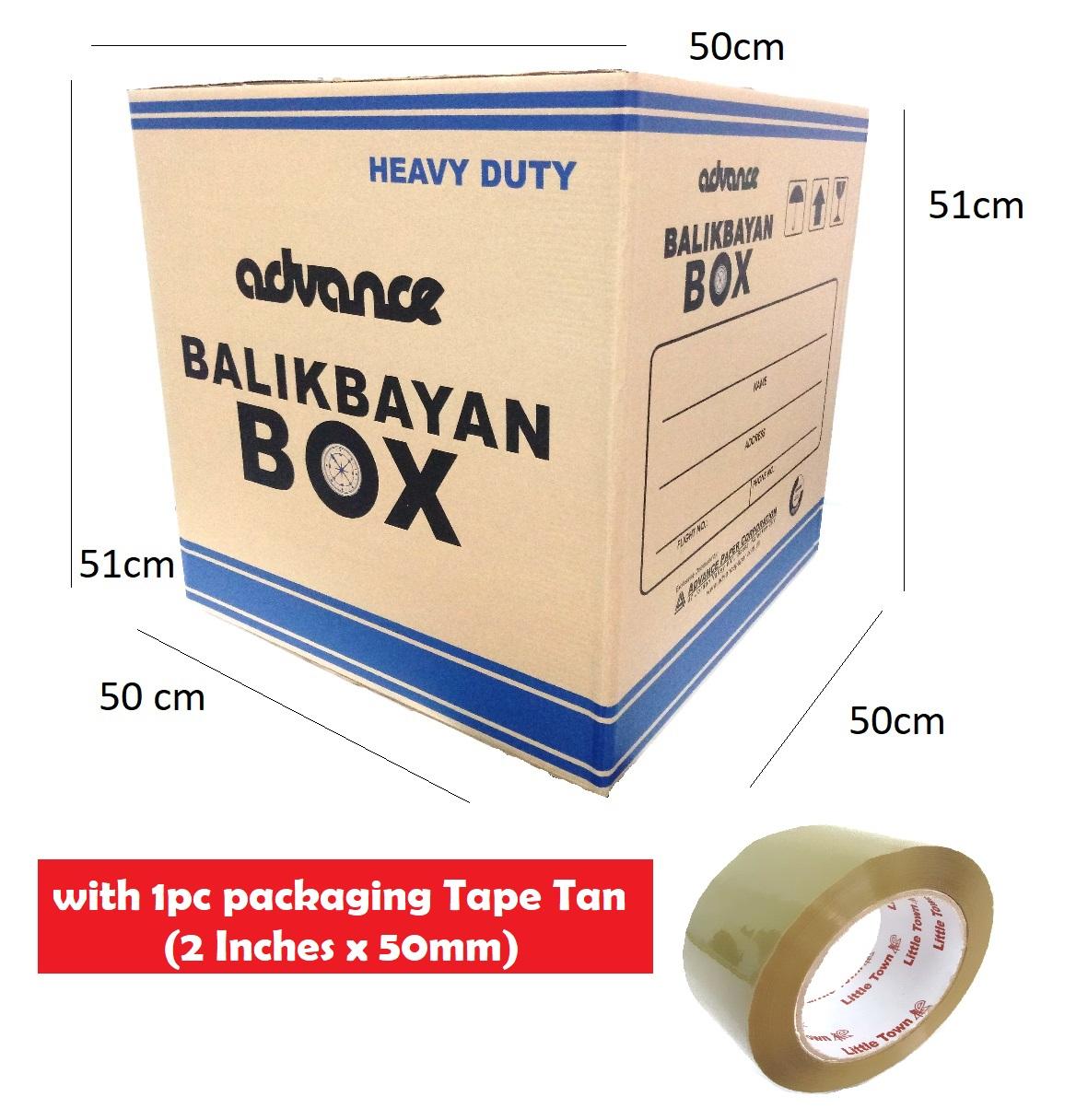 5 Pieces Heavy Duty Brown Balikbayan Box Storage Box with 1pc packaging