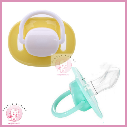 Pacifier Orthodontic baby Soother with Silicone Teat for 6 month to 18 months (RANDOM COLOR) LITLLE BABIES