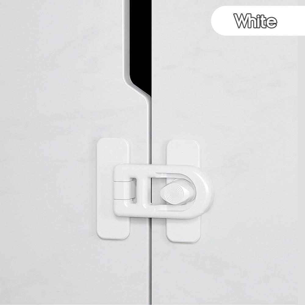 Rotatable Refrigerator Lock Protect Baby Safety Drawer Lock Multifunctional Safety Lock