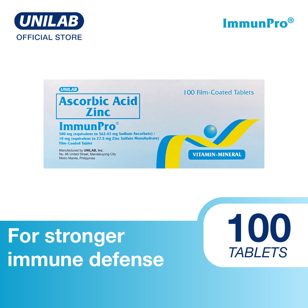 Immunpro Ascorbic Acid With Zinc 100s (For Increased Body Resistance And Enhanced Immune System)