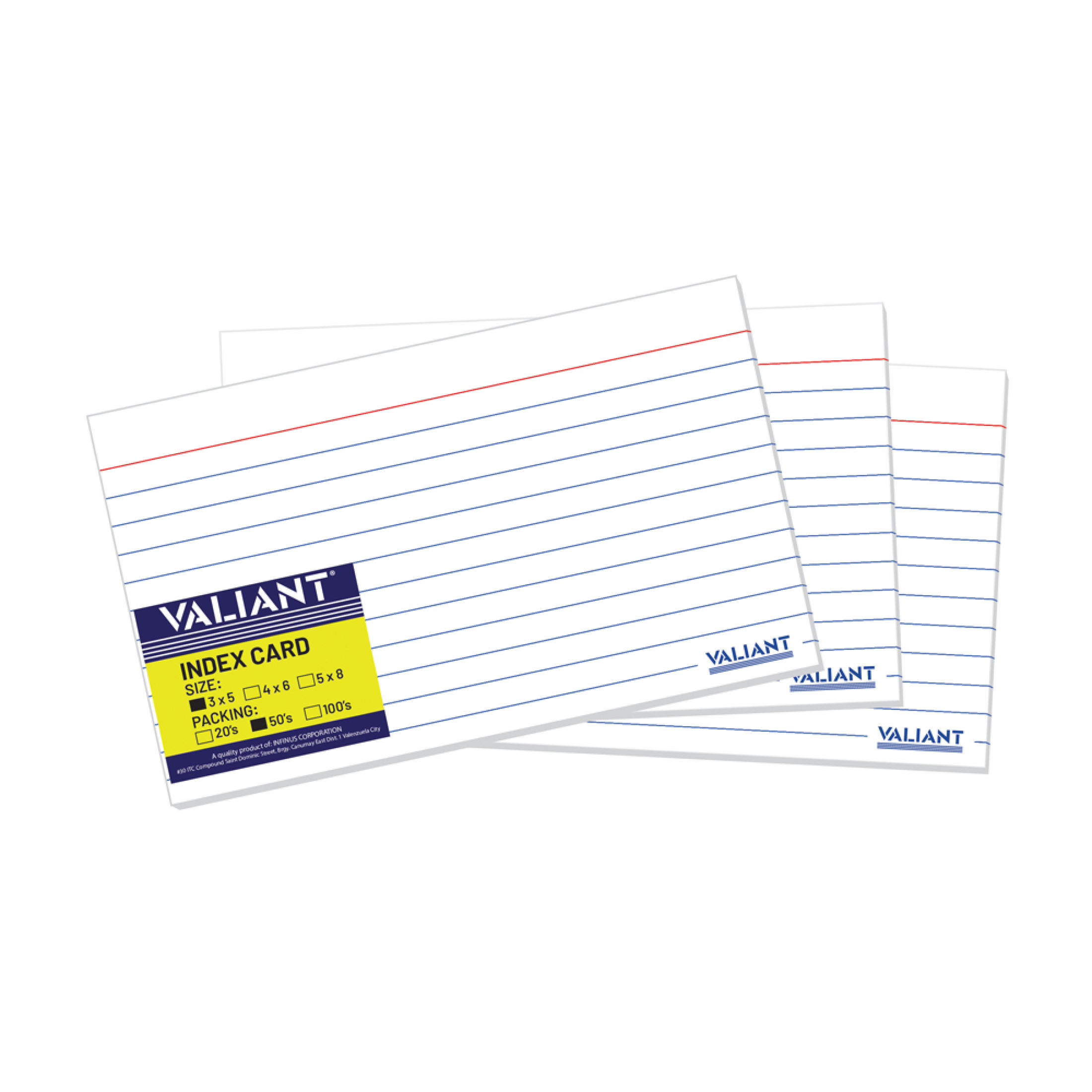 [LSC] Valiant Index Cards White ( 100 sheets )
