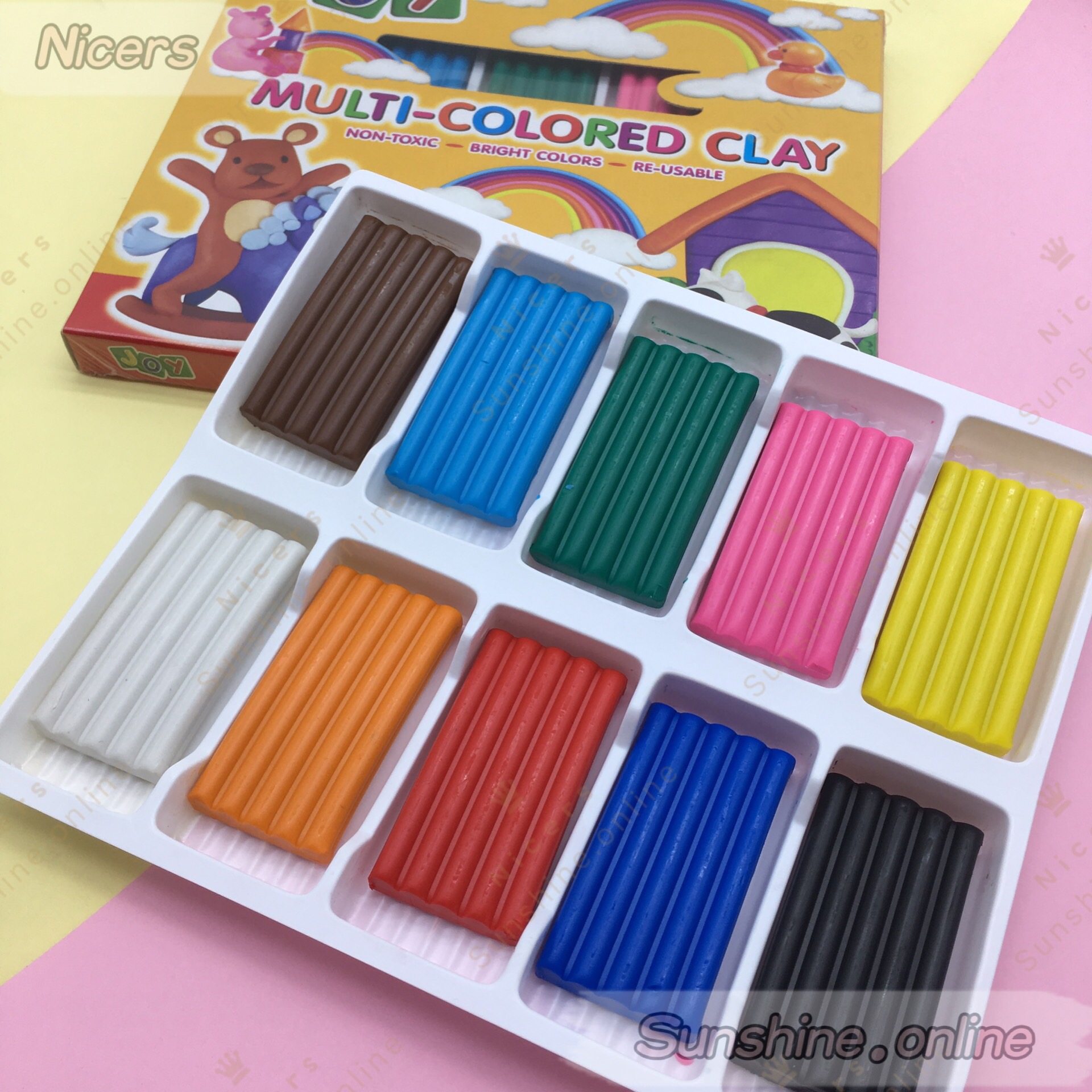 #SCL-3010 JOY RAINBOW CLAY 10COLOR