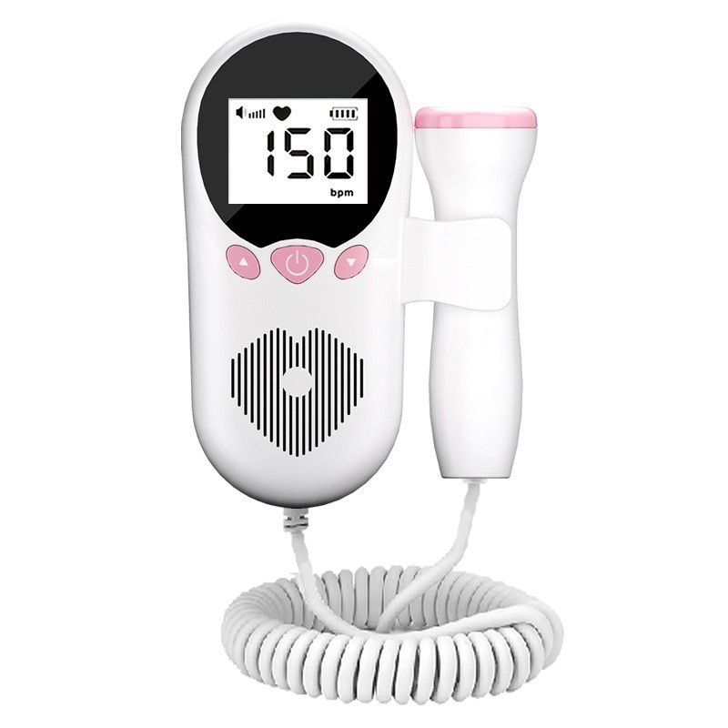 【24H COD】Fetal doppler Fetal heart rate monitor Medical LCD Screen Heart Rate Monitor for Baby Pregnancy Heartbeat Detector