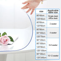 PVC Tablecover Transparent Rectangular Heat Resistant Waterproof soft glass Protective Oil Proof Mat Insulated PVC Tablecloth
