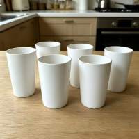 INXX 6 Piece Unbreakable Acrylic Drinking Glass Set – Durable and Lightweight Chowking Baso/Acrylic Drinking Cup