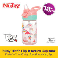 Nuby 18m+ Tritan Thisty Kids Flip-It Reflex Toddler Straw Cup 14oz