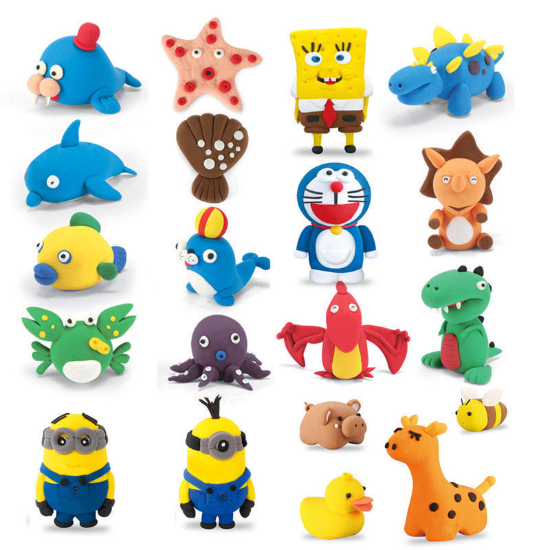 24Colors/Set Soft Creative Playdough Kids Toys Polymer Clay Toys Light Clay Plasticine Clay Set